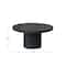 Hello Honey® 16" Black Oval Mango Wood Pedestal